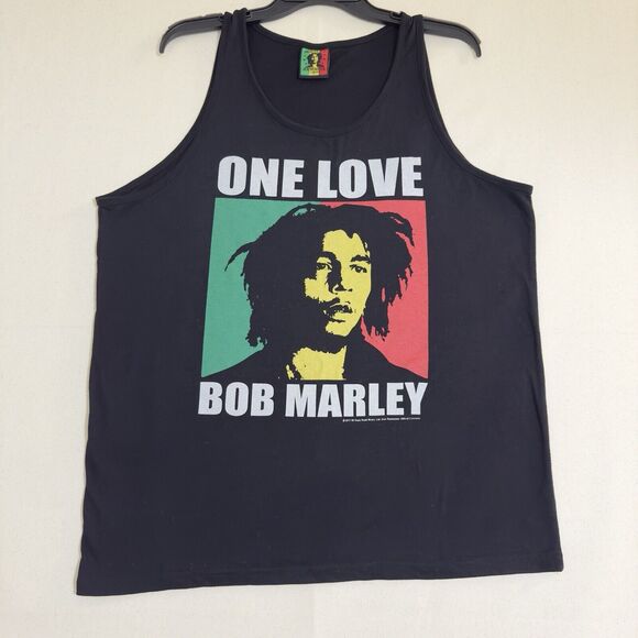Bob Marley One Love Men Tank Size X-Large Black - Picture 1 of 8